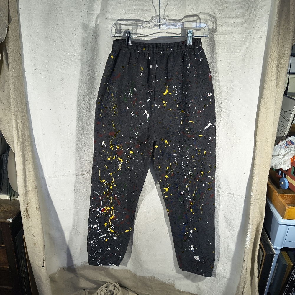 Timothy Designs Unisex Size M Dk Grey Sweats With Unique Street Wear Art Design